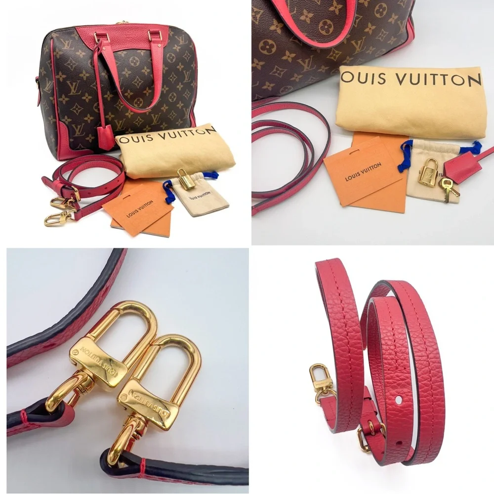 Louis Vuitton Monogram Retiro NM Coquelicot Tote Handbag - Picture 13 of 17